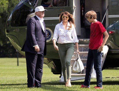 Melania Trump Wishes Donald Happy Father Day After Visiting Camp David